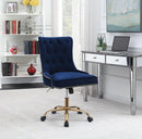Modern Blue Velvet Office Chair - Legacy Furniture - NY