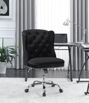 Modern Black Velvet Office Chair - Legacy Furniture - NY