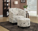 Transitional Vintage French Accent Chair with Ottoman - Legacy Furniture - NY