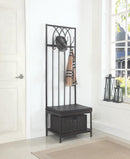 Traditional Black Hall Tree - Legacy Furniture - NY