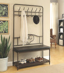 Traditional Black Hall Tree - Legacy Furniture - NY