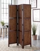 Woven Banana Leaf Three-Panel Screen - Legacy Furniture - NY