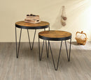 Industrial Honey and Black Nesting Tables - Legacy Furniture - NY