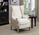 Traditional Cream Accent Chair with Vintage Print - Legacy Furniture - NY