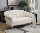 Traditional Natural Linen Settee - Legacy Furniture - NY