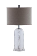 White and Glass Table Lamp - Legacy Furniture - NY