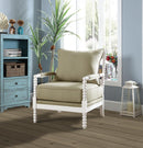 Traditional Beige and White Accent Chair - Legacy Furniture - NY