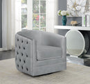 Modern Grey Swivel Accent Chair - Legacy Furniture - NY