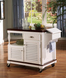 Traditional White Kitchen Cart - Legacy Furniture - NY