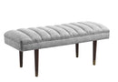 Mid-Century Modern Grey Upholstered Bench - Legacy Furniture - NY