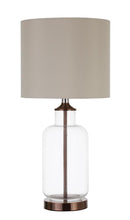 Transitional Clear and Bronze Table Lamp - Legacy Furniture - NY