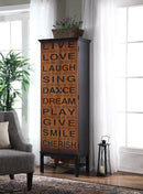 Transitional Rich Brown and Black Accent Cabinet - Legacy Furniture - NY