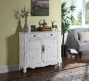 French Country Antique White Accent Cabinet - Legacy Furniture - NY
