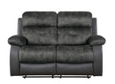 Homelegance Furniture Acadia Double Reclining Loveseat in Gray 9801GY-2 image