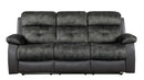Homelegance Furniture Acadia Double Reclining Sofa in Gray 9801GY-3 image