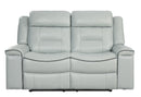 Homelegance Furniture Darwan Double Lay Flat Reclining Loveseat in Light Gray 9999GY-2 image