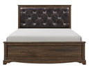 Homelegance Beaver Creek King Upholstered Panel Bed in Rustic Brown 1609K-1EK* image