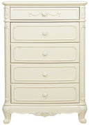 Homelegance Cinderella 5 Drawer Chest in Ecru White 1386-9 image