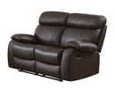 Homelegance Furniture Pendu Double Reclining Loveseat in Brown 8326BRW-2 image